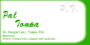 pal tompa business card